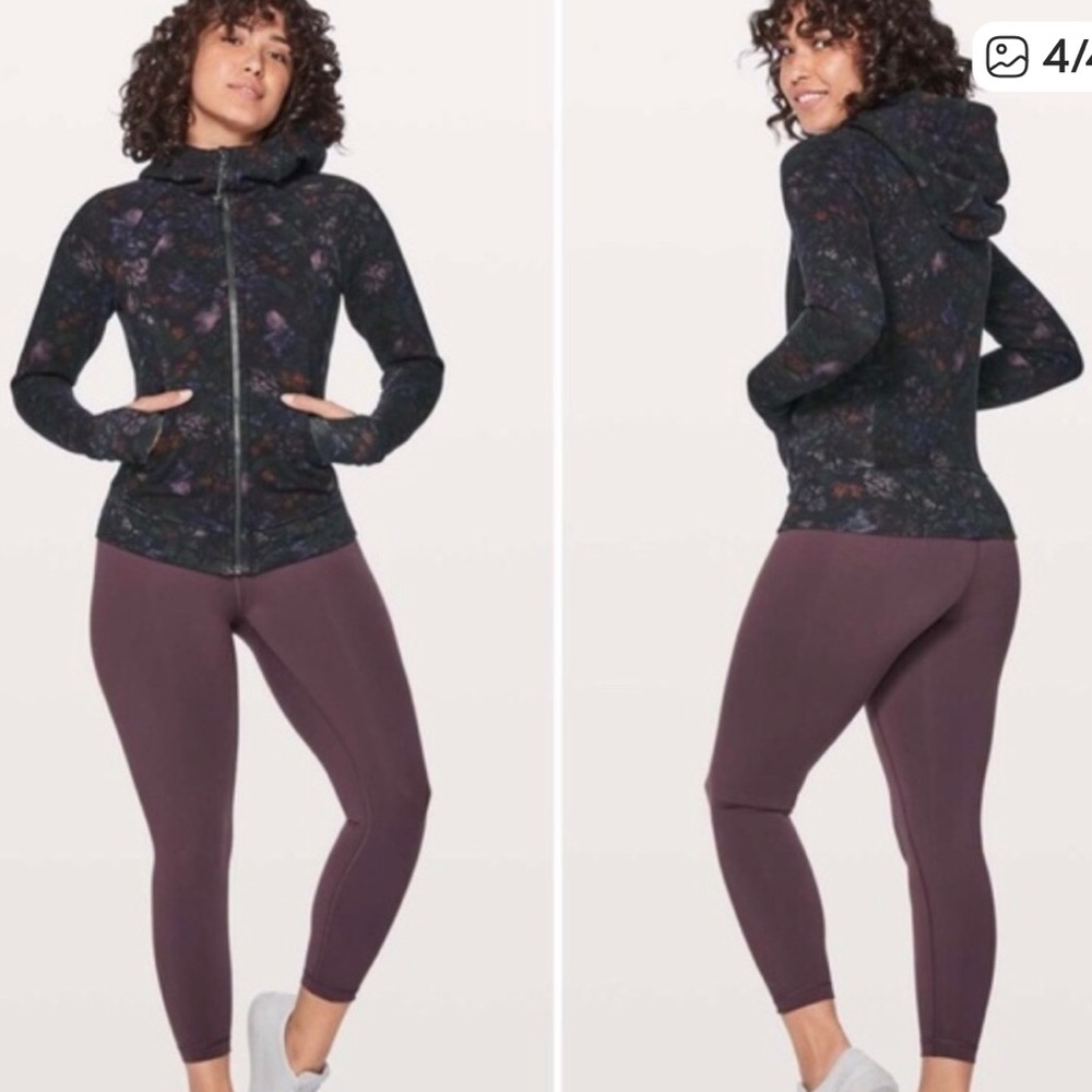 Lululemon Athletica Heather Gray  Scuba Jacket hoodie Size 4